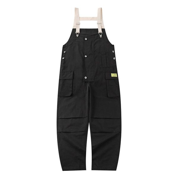 men's pants multi-pocket overalls safari style streetwear work cargo suspenders trousers loose casual jumpsuit workwear men, Black
men's pants multi-pocket overalls safari style streetwear work cargo suspenders trousers loose casual jumpsuit workwear men, Black