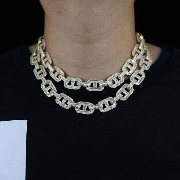 chokers hiphop full iced out cubic zirconia gold plated color cuban choker chain necklace baguette 5a cz lock pin link jewelry, Golden;silver
chokers hiphop full iced out cubic zirconia gold plated color cuban choker chain necklace baguette 5a cz lock pin link jewelry, Golden;silver