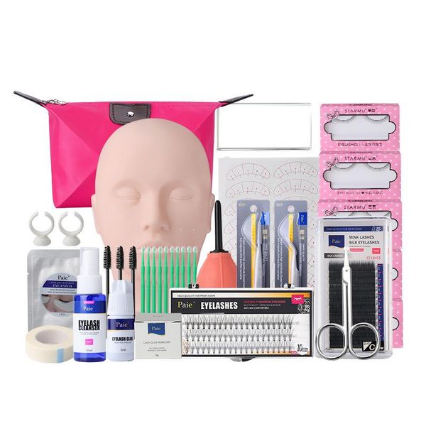 false eyelashes 19 in 1 kit eyelash extension grafting practice curl glue tweezer tools set bag for eye lash graft
false eyelashes 19 in 1 kit eyelash extension grafting practice curl glue tweezer tools set bag for eye lash graft