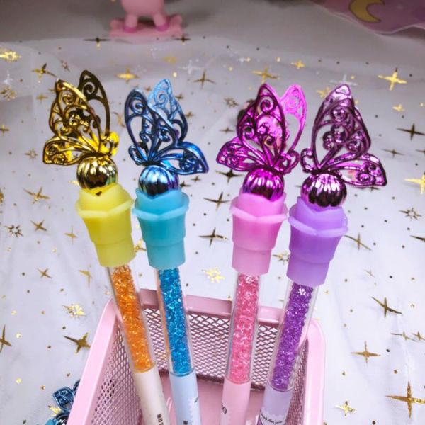1pc kawaii butterfly flash diamond gel pen stationery creative writing black examination signature marker office school supplies pens
1pc kawaii butterfly flash diamond gel pen stationery creative writing black examination signature marker office school supplies pens
