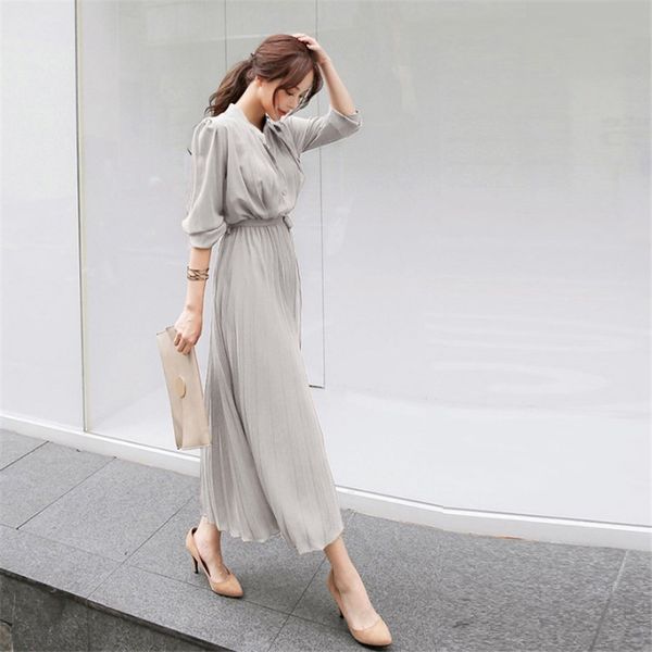 casual dresses cbafu office lady spring long midi women sleeve korean pleated plus size stand neck black party f456 qkbl, Black;gray
casual dresses cbafu office lady spring long midi women sleeve korean pleated plus size stand neck black party f456 qkbl, Black;gray