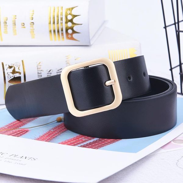 belts wide leather waist strap belt women gold square pin metal buckle woman for jeans 105x3.5cm, Black;brown
belts wide leather waist strap belt women gold square pin metal buckle woman for jeans 105x3.5cm, Black;brown