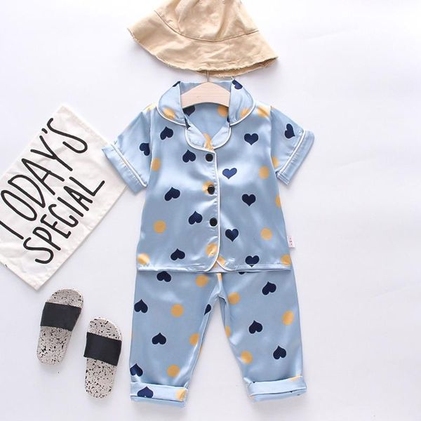 clothing sets baby outfits silk satin pant pajamas 2pcs summer set for boys girls short sleeve shirt pants child sleepwear nightgown, White
clothing sets baby outfits silk satin pant pajamas 2pcs summer set for boys girls short sleeve shirt pants child sleepwear nightgown, White