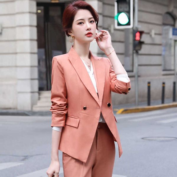 autumn and winter women's office pants suit two-piece fashion elegant lady jacket professional overalls 210527, White
autumn and winter women's office pants suit two-piece fashion elegant lady jacket professional overalls 210527, White