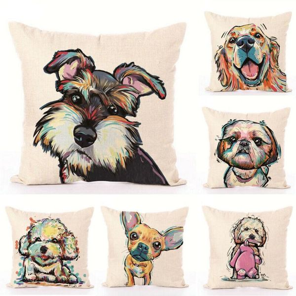 pillow case 2021 creative vintage style 18" throw lovely dog cotton linen cushion cover square sofa home animal printed decor
pillow case 2021 creative vintage style 18" throw lovely dog cotton linen cushion cover square sofa home animal printed decor