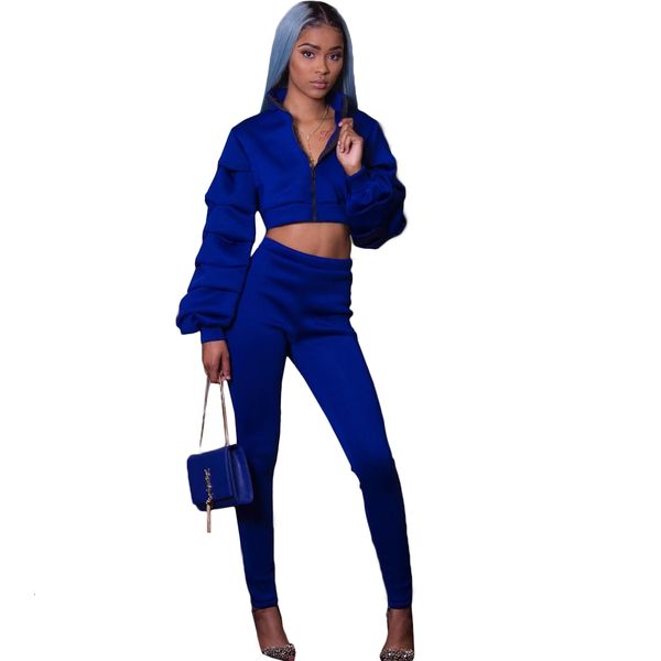 solid zipper tracksuits two pieces sets women autumn fahionable ruffles sleeves short and long pants outfits 3 colors quality, White
solid zipper tracksuits two pieces sets women autumn fahionable ruffles sleeves short and long pants outfits 3 colors quality, White