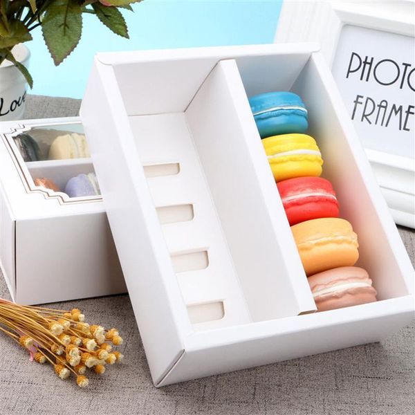 12pcs white card paper macaron cookie boxes with window packaging box containers wedding birthday party gift wrap
12pcs white card paper macaron cookie boxes with window packaging box containers wedding birthday party gift wrap