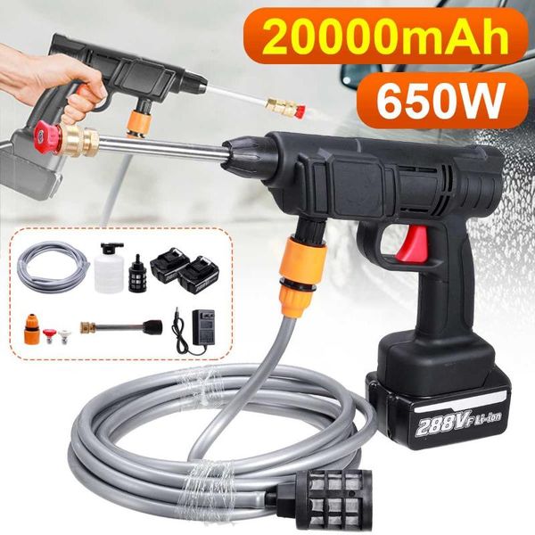 car washer 20000mah wireless high pressure gun foam water nozzle cleaning machine generator garden irrigation tools 
car washer 20000mah wireless high pressure gun foam water nozzle cleaning machine generator garden irrigation tools