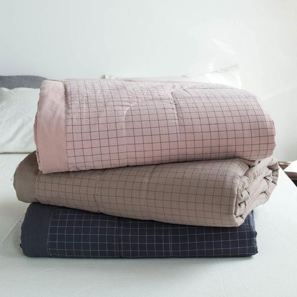 washed cotton summer quilt, air-conditioning pure thin quilt for student comforters & sets
washed cotton summer quilt, air-conditioning pure thin quilt for student comforters & sets