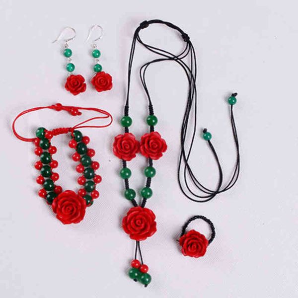 chinese style products jewelry set bracelet + necklace earrings rings female hand ethnic box is simple and generous
chinese style products jewelry set bracelet + necklace earrings rings female hand ethnic box is simple and generous