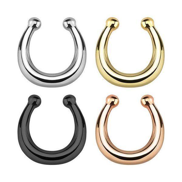 other cool fashion men women fake septum clip on ring simple nose rings hoop non piercing originality exaggeration ornaments, Slivery;golden
other cool fashion men women fake septum clip on ring simple nose rings hoop non piercing originality exaggeration ornaments, Slivery;golden