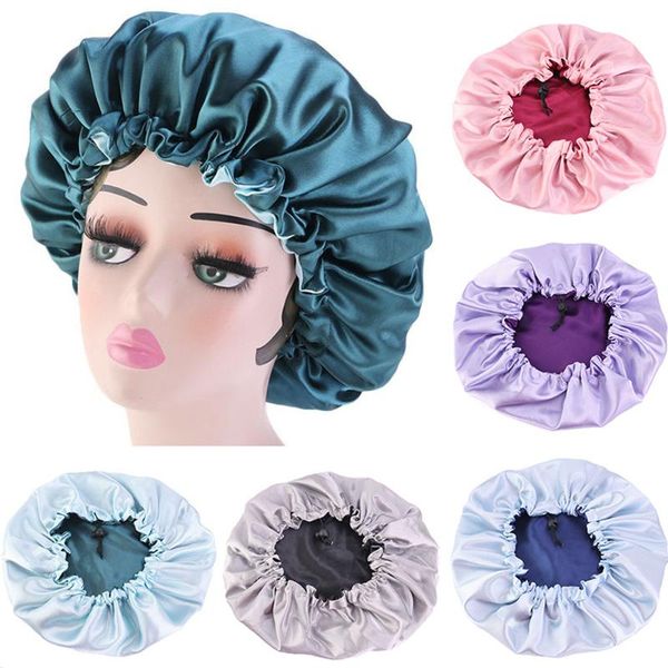 satin lace sleeping hat night sleep cap double layer adjustable elastic hair care bonnet beanies fashion shower caps
satin lace sleeping hat night sleep cap double layer adjustable elastic hair care bonnet beanies fashion shower caps