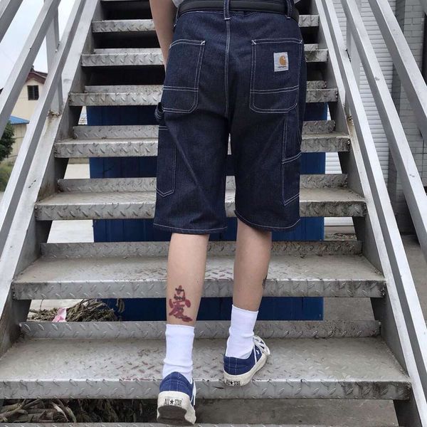 new 2021 men summer broek primary clothing denim jumpsuit shorts mode trend losse casual multi-pocket five point, Blue
new 2021 men summer broek primary clothing denim jumpsuit shorts mode trend losse casual multi-pocket five point, Blue