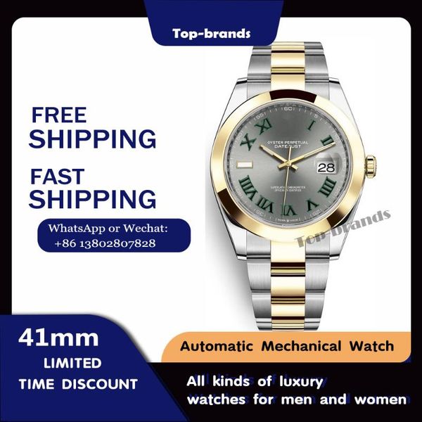 wristwatches oyster perpetual datejust 41 oystersteel fashion business men's watch waterproof calendar display luxury sapphire stainles, Slivery;brown
wristwatches oyster perpetual datejust 41 oystersteel fashion business men's watch waterproof calendar display luxury sapphire stainles, Slivery;brown
