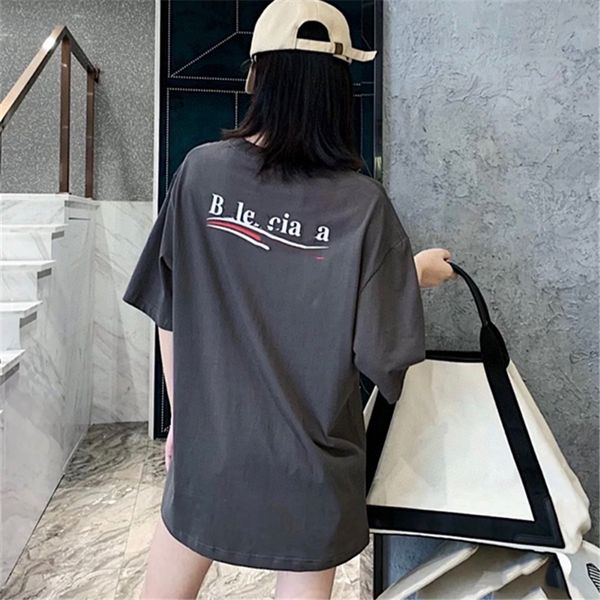 luxury design correct version early spring cement grey cola letter wave short sleeve t-shirt pullover loose couple, White
luxury design correct version early spring cement grey cola letter wave short sleeve t-shirt pullover loose couple, White