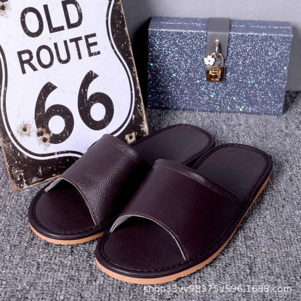 slippers mens home cowhide summer trend fashion soft-soled flat sandals slides house silent floor shoes men flip flop, Black
slippers mens home cowhide summer trend fashion soft-soled flat sandals slides house silent floor shoes men flip flop, Black