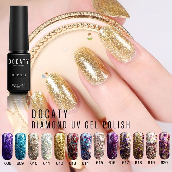 docaty 7ml diamond glitter bling gel varnishes hybrid nails art semi permanent soak off uv enamel gellak lacquer1, Red;pink
docaty 7ml diamond glitter bling gel varnishes hybrid nails art semi permanent soak off uv enamel gellak lacquer1, Red;pink