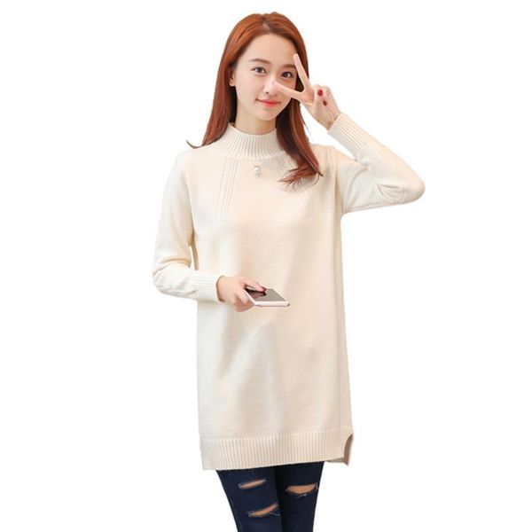 women's sweaters 2021 winter women knit sweater pullover solid long sleeve medium half turtleneck jumper pull female, White;black
women's sweaters 2021 winter women knit sweater pullover solid long sleeve medium half turtleneck jumper pull female, White;black