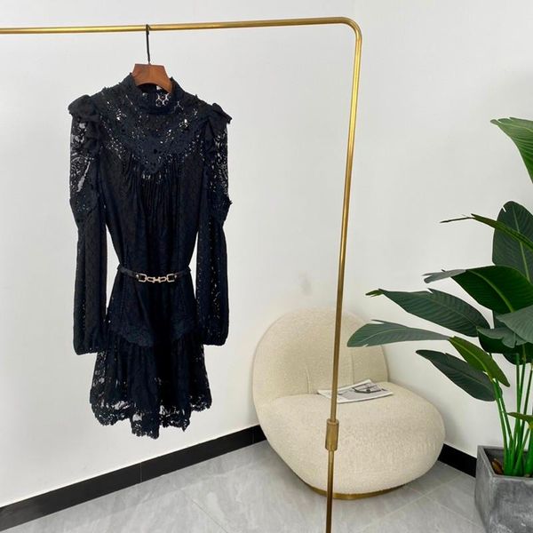 casual dresses autumn women fashion a-line solid hook flower hollow long sleeve mini with sashes, Black;gray
casual dresses autumn women fashion a-line solid hook flower hollow long sleeve mini with sashes, Black;gray