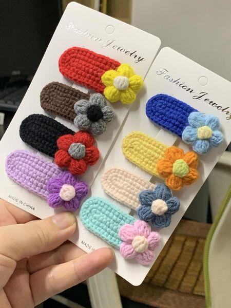 hair accessories 4 pcs/set diychildren cute colors knit flower bow ornament clips girls lovely soft barrettes hairpins kids, Slivery;white
hair accessories 4 pcs/set diychildren cute colors knit flower bow ornament clips girls lovely soft barrettes hairpins kids, Slivery;white