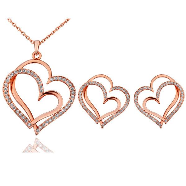 earrings & necklace fashion double heart jewelry korean turkish necklaces pendants, Silver
earrings & necklace fashion double heart jewelry korean turkish necklaces pendants, Silver