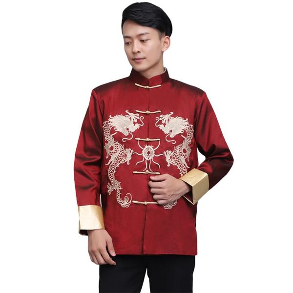 ethnic clothing men chinese traditional jacket dragon embroidery kungfu coat size s l xl 2xl 3xl, Red
ethnic clothing men chinese traditional jacket dragon embroidery kungfu coat size s l xl 2xl 3xl, Red
