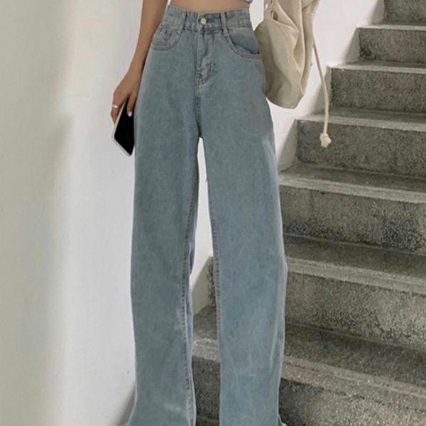 women's jeans women wide leg mopping loose leisure trendy female trousers vintage all-match daily streetwear ulzzang bf high waist jean, Blue
women's jeans women wide leg mopping loose leisure trendy female trousers vintage all-match daily streetwear ulzzang bf high waist jean, Blue