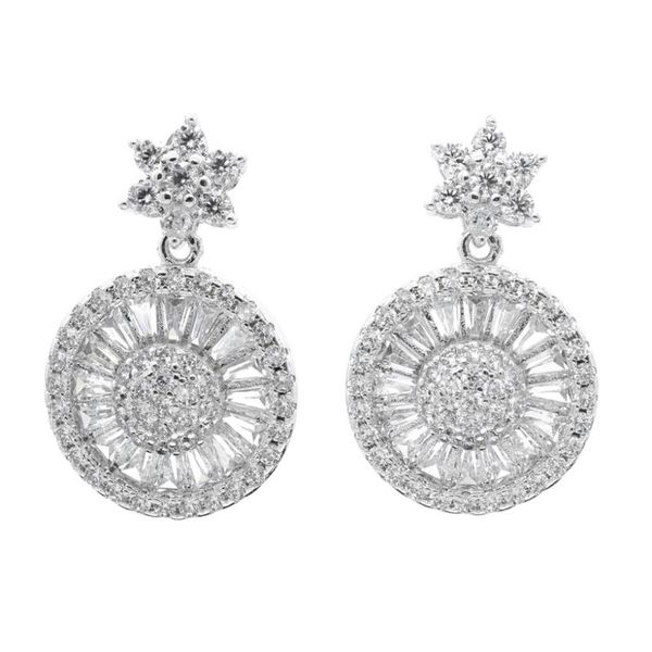 dangle & chandelier clear cubic zirconia round earring women earrings bridal wedding jewelry gt8048, Silver
dangle & chandelier clear cubic zirconia round earring women earrings bridal wedding jewelry gt8048, Silver