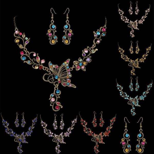 earrings & necklace butterfly flower rhinestone pendant workmanship exquisite jewelry set for women elegant gift, Silver
earrings & necklace butterfly flower rhinestone pendant workmanship exquisite jewelry set for women elegant gift, Silver