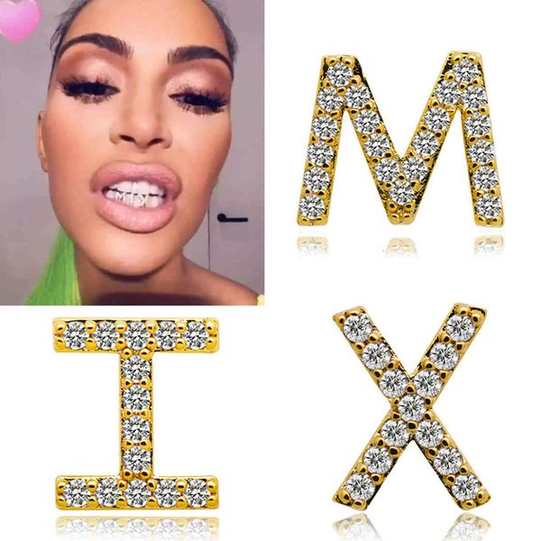 kim kardashian's 26 capital english hip hop braces with zircon letter single denture, Silver
kim kardashian's 26 capital english hip hop braces with zircon letter single denture, Silver