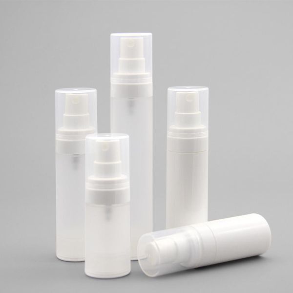 30pcs 15ml 30ml 50ml mini white frosting clear airless plastic container fine spray bottle travelling cosmetic packaging storage bottles & j
30pcs 15ml 30ml 50ml mini white frosting clear airless plastic container fine spray bottle travelling cosmetic packaging storage bottles & j