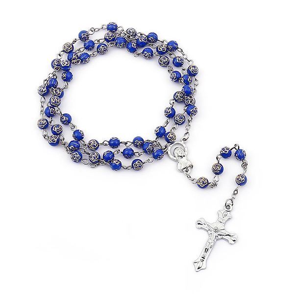 pendant necklaces jesus cross rosary necklace vintage jewelry 2021 trend catholic zinc alloy accessories wholesale, Silver
pendant necklaces jesus cross rosary necklace vintage jewelry 2021 trend catholic zinc alloy accessories wholesale, Silver