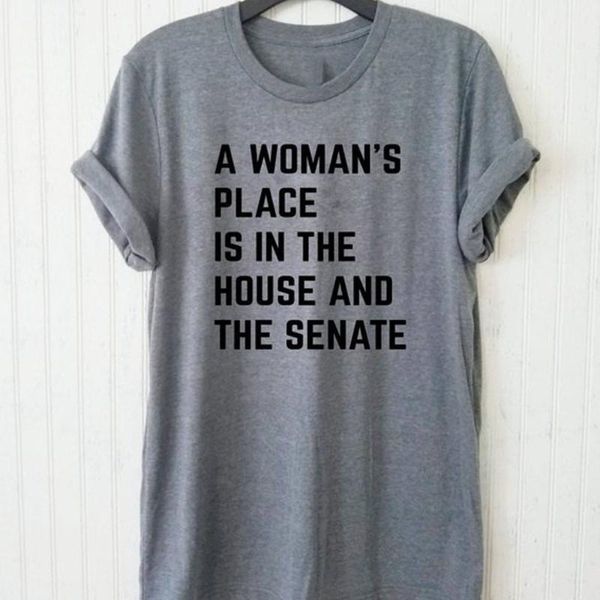 men's t-shirts a woman's place is in the house and senate shirt fashion letters printed casual cotton funny feminism, White;black
men's t-shirts a woman's place is in the house and senate shirt fashion letters printed casual cotton funny feminism, White;black