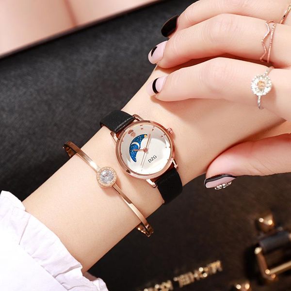 wristwatches 2021 starry sky watch moon simple fashion small female quartz watches women ladies relogio femino zegarek damski, Slivery;brown
wristwatches 2021 starry sky watch moon simple fashion small female quartz watches women ladies relogio femino zegarek damski, Slivery;brown