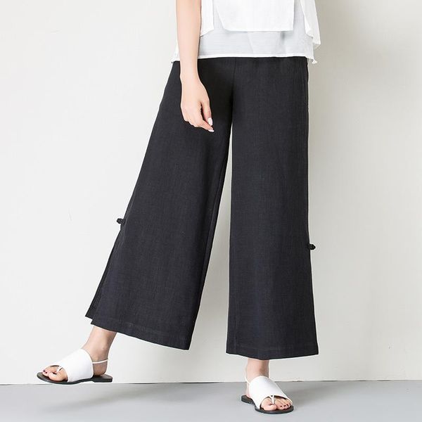 women's pants & capris 2021 winter autunmn women cotton wide leg fashion casual ladies, Black;white
women's pants & capris 2021 winter autunmn women cotton wide leg fashion casual ladies, Black;white