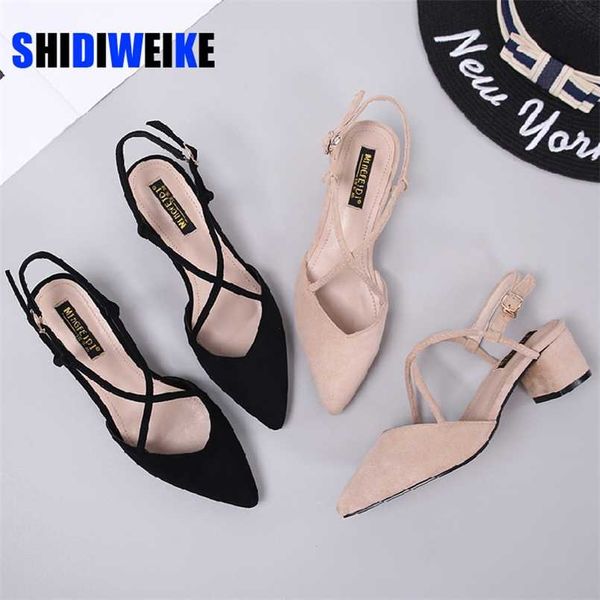 shoes woman summer sandals women square high heels pumps female hight ladies flock point toe 211214, Black
shoes woman summer sandals women square high heels pumps female hight ladies flock point toe 211214, Black