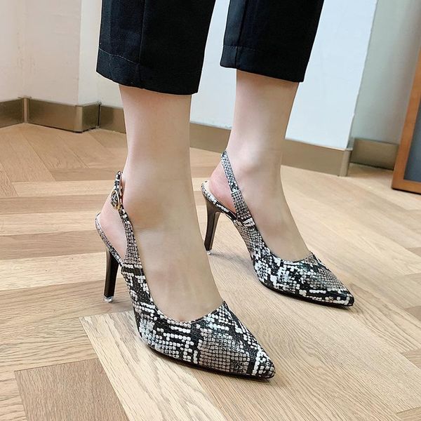 pointed heel sandals 2021 women's ladies shoes summer all-match stiletto comfort fashion girls leopard high open back strap dress, Black
pointed heel sandals 2021 women's ladies shoes summer all-match stiletto comfort fashion girls leopard high open back strap dress, Black