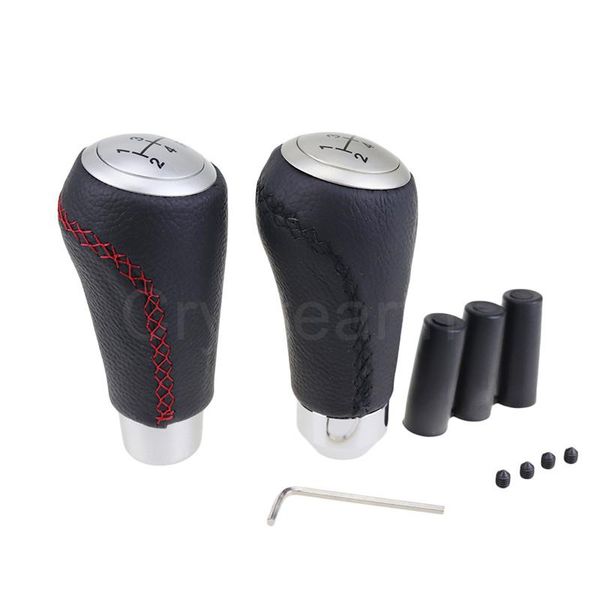 shift knob car auto suv leather manual transmission gear mt 5 speed gearstick shifter lever black red stitched universal fits
shift knob car auto suv leather manual transmission gear mt 5 speed gearstick shifter lever black red stitched universal fits