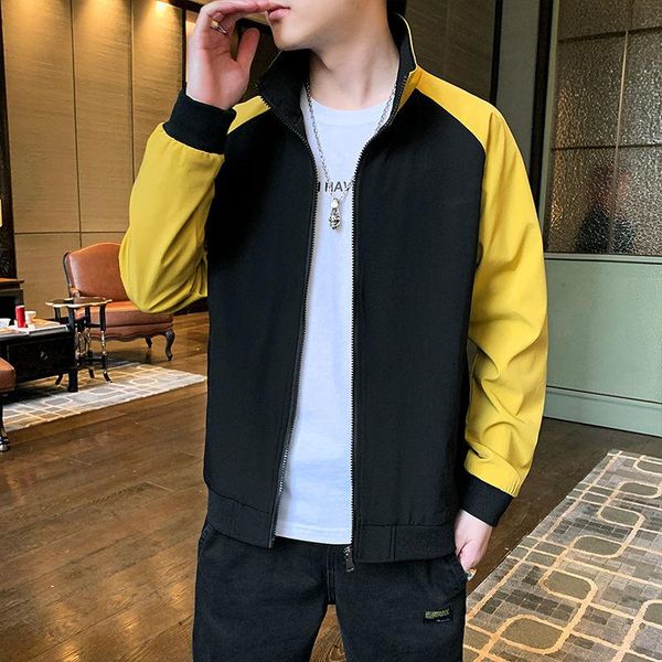 men's jackets 2021 autumn jacket loose sportswear student versatile coat stand-up collar korean style stitching casual black, Black;brown
men's jackets 2021 autumn jacket loose sportswear student versatile coat stand-up collar korean style stitching casual black, Black;brown