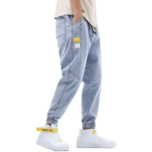 men's jeans fashion pants 2021 spring tie-foot with elastic band leg light blue casual youth school cargo teenagers trousers
men's jeans fashion pants 2021 spring tie-foot with elastic band leg light blue casual youth school cargo teenagers trousers