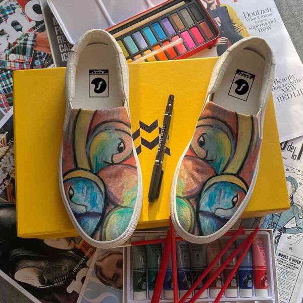 luxury custom shoes casual slip-on men canvas sneaker oil painting custom own shoes handmade flat rubber sole yellow all-match fashion shoes
luxury custom shoes casual slip-on men canvas sneaker oil painting custom own shoes handmade flat rubber sole yellow all-match fashion shoes
