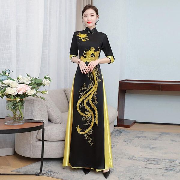 ethnic clothing chinese style black cheongsam robe harajuku dragon embroidery dress vintage china traditional qipao long oriental ao dai dre, Red
ethnic clothing chinese style black cheongsam robe harajuku dragon embroidery dress vintage china traditional qipao long oriental ao dai dre, Red