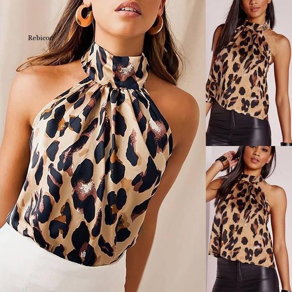 women's blouses & shirts off shoulder leopard blouse chiffon women summer animal print casual backless sleeveless, White
women's blouses & shirts off shoulder leopard blouse chiffon women summer animal print casual backless sleeveless, White