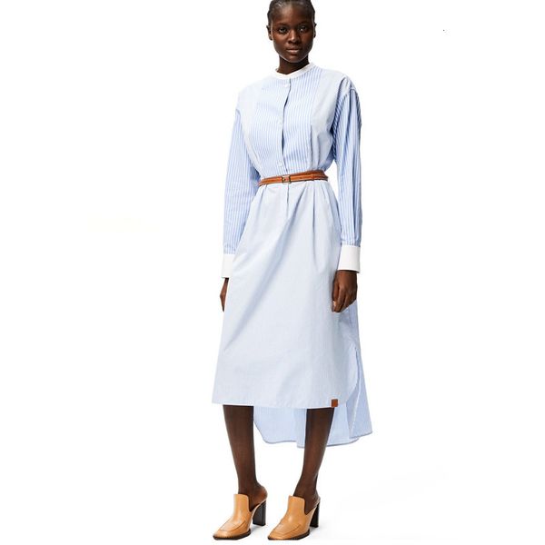 dresses fashion women loose shirt autumn stand collar long sleeve sashes blue striped split high low casual, Black;gray
dresses fashion women loose shirt autumn stand collar long sleeve sashes blue striped split high low casual, Black;gray