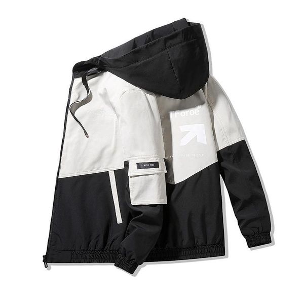 men's jackets spring summer autumn patchwork streetwear men hooded casual loose print windbreaker jacket male hip hop coat homme, Black;brown
men's jackets spring summer autumn patchwork streetwear men hooded casual loose print windbreaker jacket male hip hop coat homme, Black;brown