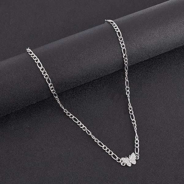 pendant necklaces 1pcs shiny zircon butterfly choker clavicle necklace for women gift jewelry, Silver
pendant necklaces 1pcs shiny zircon butterfly choker clavicle necklace for women gift jewelry, Silver