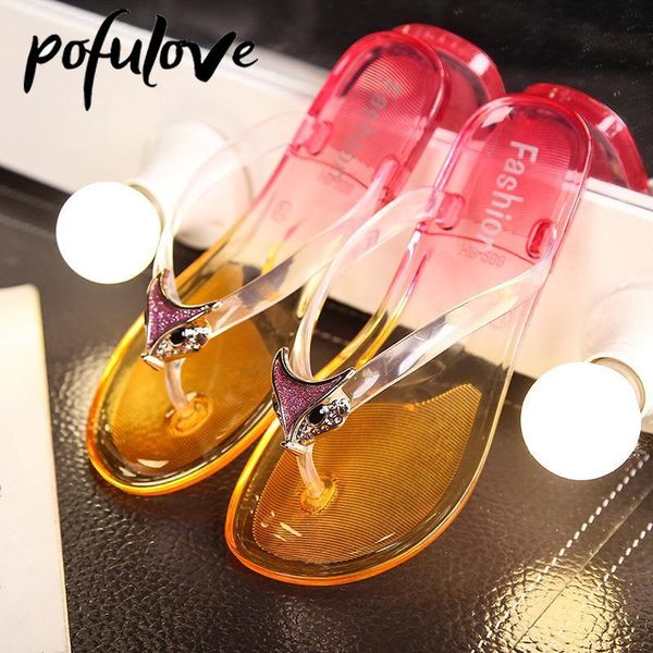 slippers pofulove flip flops women fashion beach flat transparent summer crystal korean non slip sliders outdoor jelly sandals, Black
slippers pofulove flip flops women fashion beach flat transparent summer crystal korean non slip sliders outdoor jelly sandals, Black
