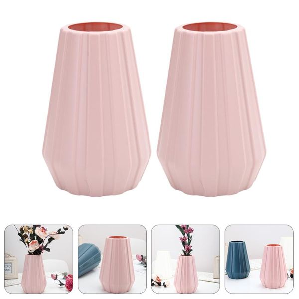 vases 2pcs flower container table grow in water pot living room vase