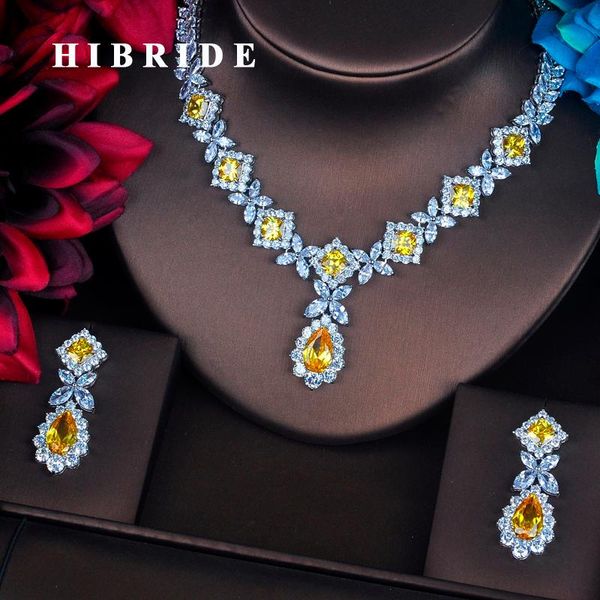 earrings & necklace hibride charm yellow cubic zirconia jewelry sets for women bridal wedding earring set gift wholesale n-392, Silver
earrings & necklace hibride charm yellow cubic zirconia jewelry sets for women bridal wedding earring set gift wholesale n-392, Silver