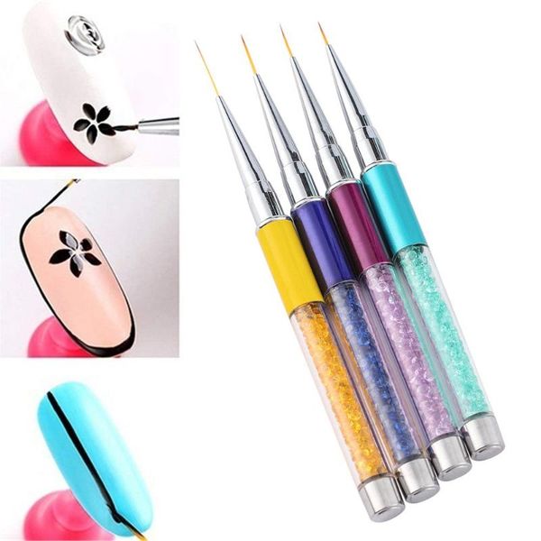 nail brushes fashion 3d gradient art liner pen drawing lines grid stripe uv gel brush crystal handle manicure painting french style, Yellow
nail brushes fashion 3d gradient art liner pen drawing lines grid stripe uv gel brush crystal handle manicure painting french style, Yellow